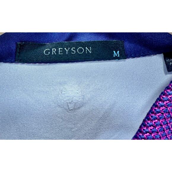 Greyson Clothiers Spirit Golf Polo Men's Size M Plum Active Performance Casual - Picture 6 of 6